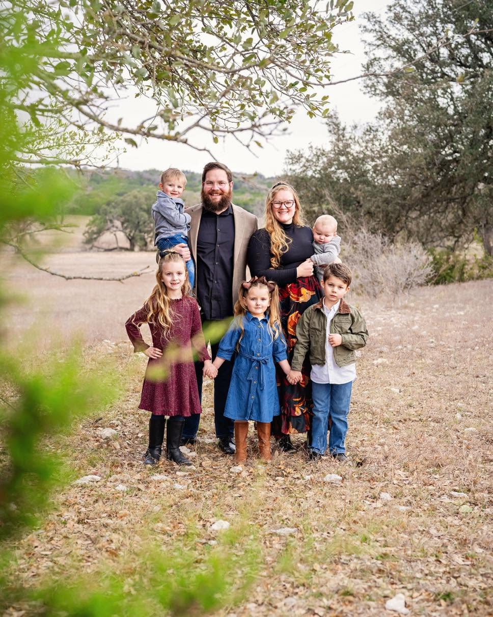 Pastor Cody and Sarah Castongue with their five children